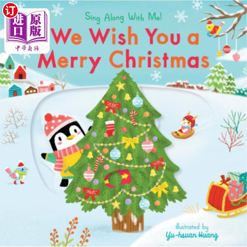 海外直订We Wish You a Merry Christmas: Sing Along with Me! 我们祝你圣诞快乐:和我一起唱!