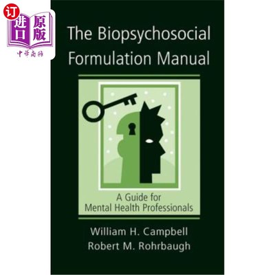 海外直订医药图书The Biopsychosocial Formulation Manual: A Guide for Mental Health Professionals 生物心理社会配方手
