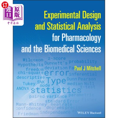 海外直订医药图书Experimental Design and Statistical Analysis for Pharmacology and the Biomedical 药理学实验设计与统