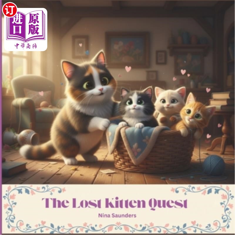 海外直订The Lost Kitten Quest: mother cat and kittens story preschool read aloud bedtime 走失小猫探索:猫妈妈和小猫