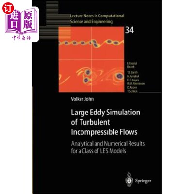 海外直订Large Eddy Simulation of Turbulent Incompressible Flows: Analytical and Numerica 湍流不可压缩流动的大涡模拟