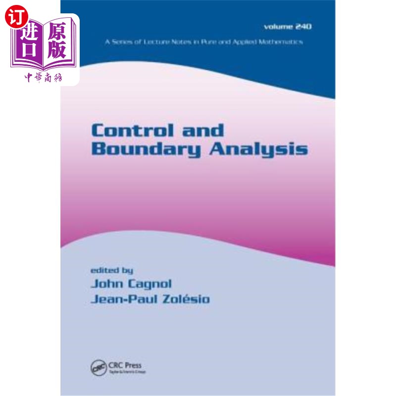 海外直订Control and Boundary Analysis 控制与边界分析