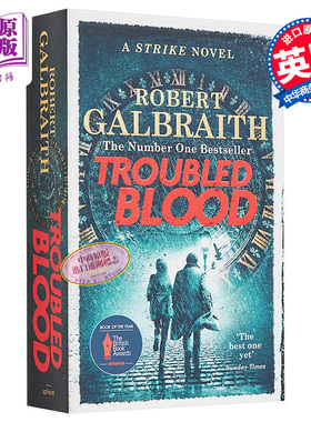 预售 神探斯特莱克5 真血 JK罗琳化名 侦探推理小说 英文原版 Troubled Blood A Cormoran Strike Novel 5 Robert Galbraith
