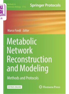 海外直订Metabolic Network Reconstruction and Modeling: Methods and Protocols [With Onlin 代谢重建和建模:方法和