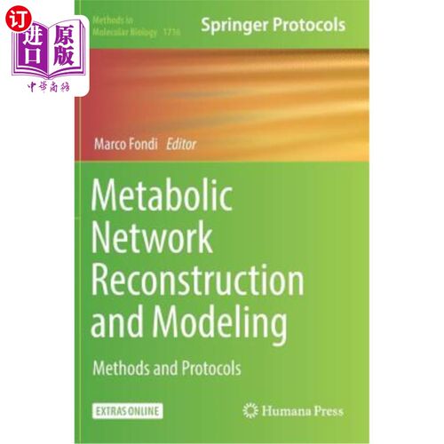 海外直订Metabolic Network Reconstruction and Modeling: Methods and Protocols [With Onlin 代谢重建和建模:方法和