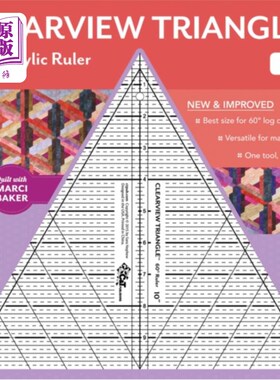 海外直订Clearview Triangle (TM) 60 Degrees Acrylic Ruler - 10