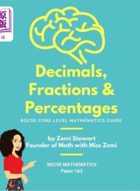 海外直订Decimals, Fractions & Percentages: Bgcse Core Level Mathematics Guide 小数、分数和百分比：BGCSE核心水平数学