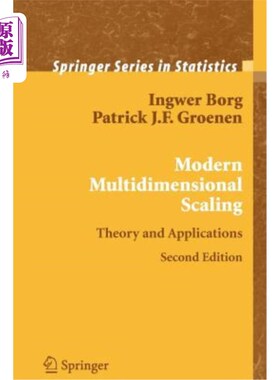 海外直订Modern Multidimensional Scaling: Theory and Applications 现代多维标度:理论与应用