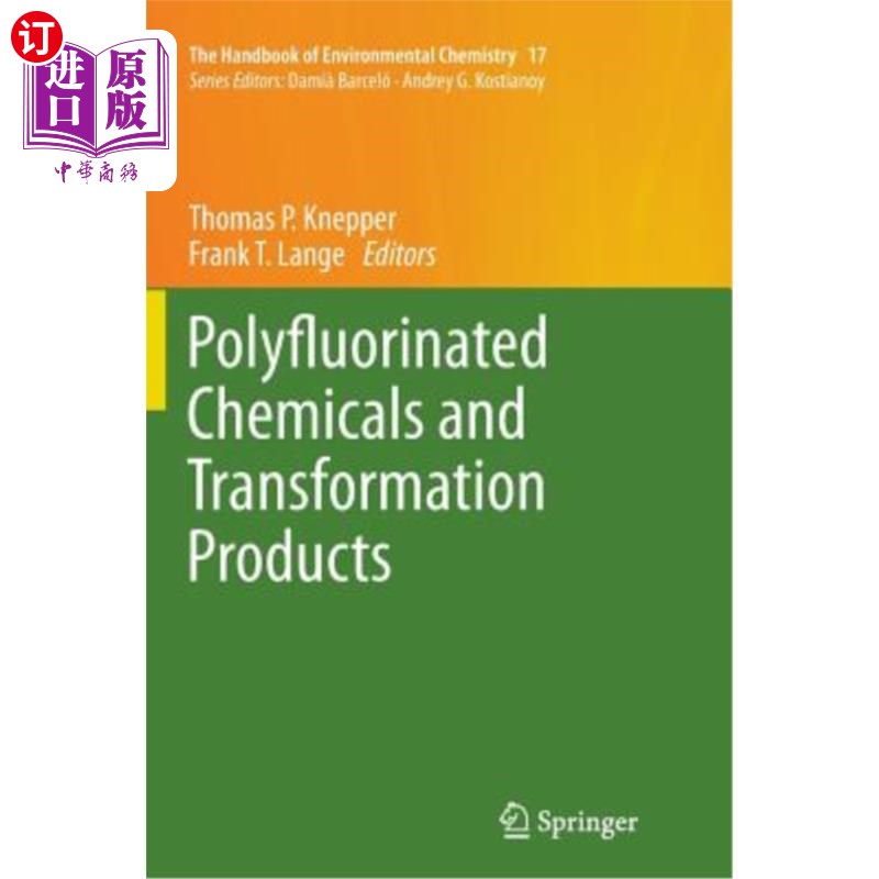 海外直订Polyfluorinated Chemicals and Transformation Products 多氟化学品和转化产品