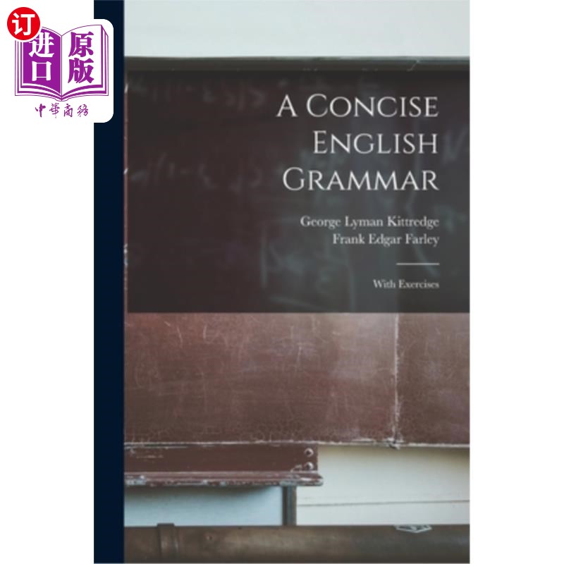 海外直订A Concise English Grammar: With Exercises 简明英语语法:带练习