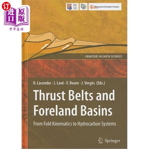 海外直订Thrust Belts and Foreland Basins: From Fold Kinematics to Hydrocarbon Systems 冲断带与前陆盆地:从褶皱运动到