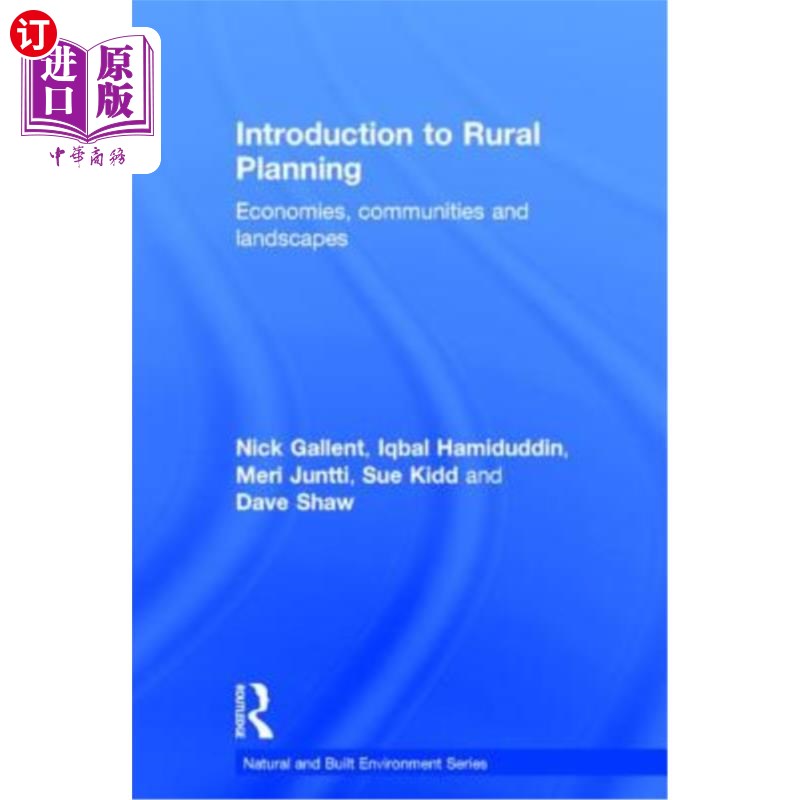 海外直订Introduction to Rural Planning: Economies, Communities and Landscapes 农村规划导论:经济、社区和景观