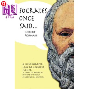 苏格拉底曾经说过 Said 海外直订Socrates Once