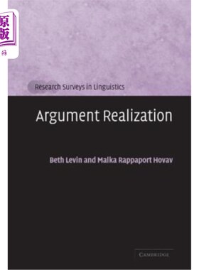 海外直订Argument Realization 论元实现