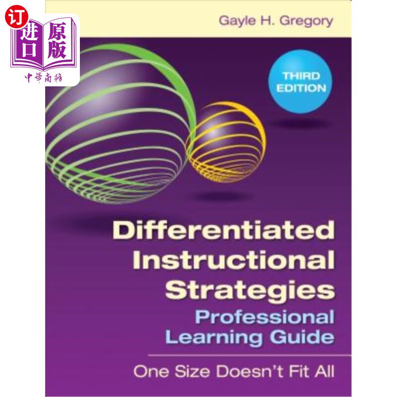 海外直订Differentiated Instructional Strategies Professional Learning Guide: One Size Do 差异化教学策略专业学习指南