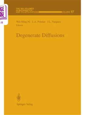 海外直订Degenerate Diffusions 简并扩散