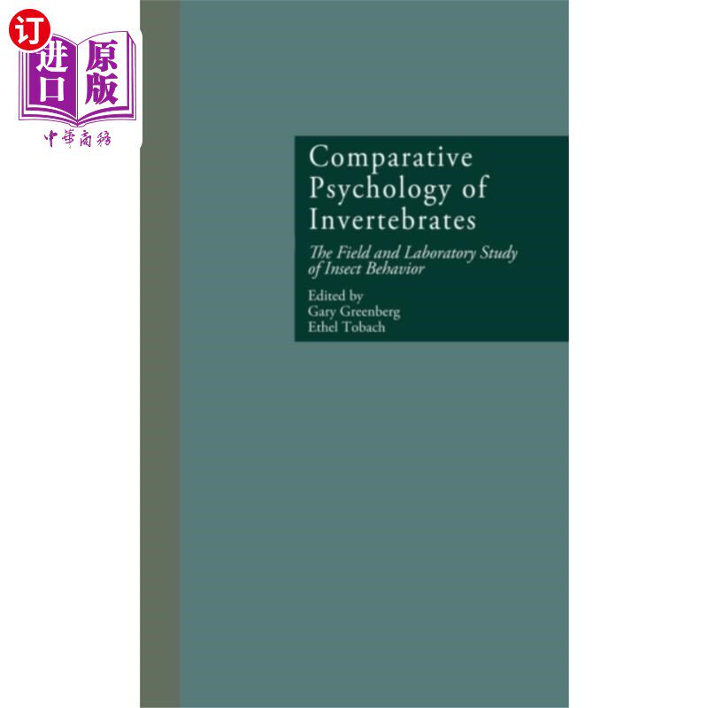 海外直订Comparative Psychology of Invertebrates 无脊椎动物比较心理学