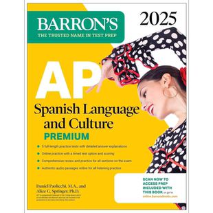 AP Spanish Language and Culture Premium 2025 Prep Book 巴朗AP考试西班牙语语言和文化备考书【中商原版】
