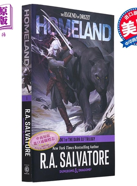 家园 龙与地下城 黑暗精灵三部曲之一 Homeland Dungeons Dragons 英文原版 R A Salvatore 国际流行小说【中商原版】