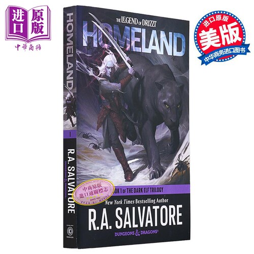 家园 龙与地下城 黑暗精灵三部曲之一 Homeland Dungeons Dragons 英文原版 R A Salvatore 国际流行小说【中商原版】