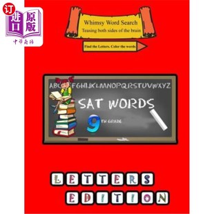 海外直订Whimsy Word Search, SAT Vocabulary - 9th grade 奇思妙想词汇搜索,SAT词汇-九年级