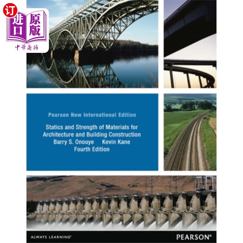 海外直订Statics and Strength of Materials for Architectu... 建筑与建筑材料静力学与强度“，