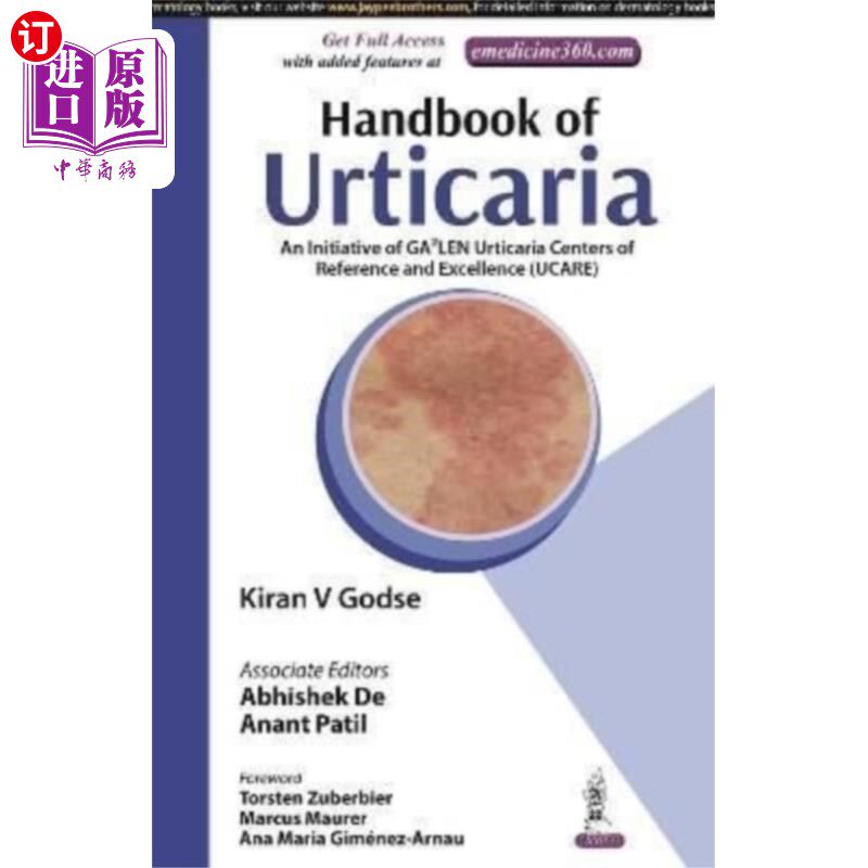 海外直订医药图书Handbook of Urticaria 荨麻疹手册