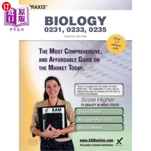 海外直订Praxis Biology 0231, 0233, 0235: Teacher Certification Exam Praxis Biology 023102330235：教师资格考试