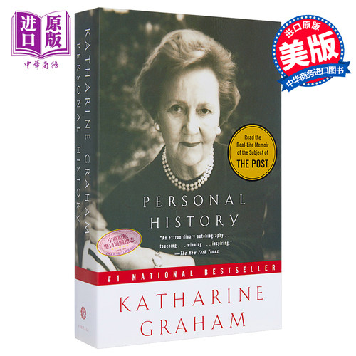 我的一生略小于美国现代史 个人历史 凯瑟琳 格雷厄姆自传 英文原版 Personal History Katharine Graham【中商原版】