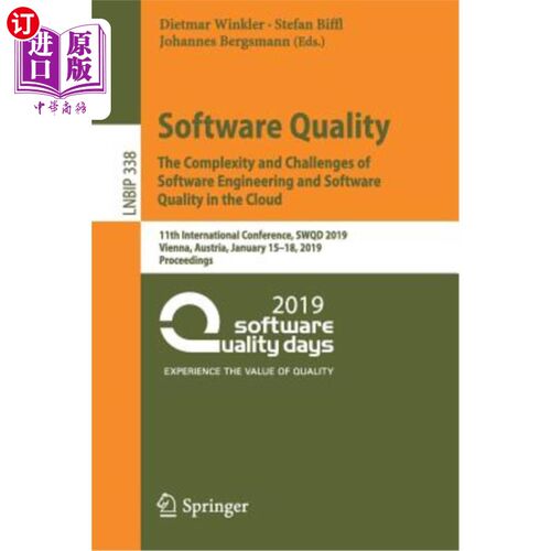 海外直订Software Quality: The Complexity and Challenges of Software Engineering and Soft 软件质量:软件工程和云中的