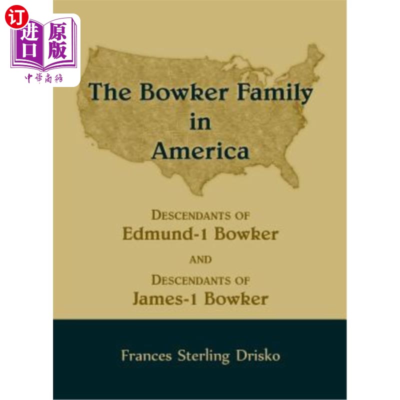海外直订The Bowker Family in America 美国的鲍克家族