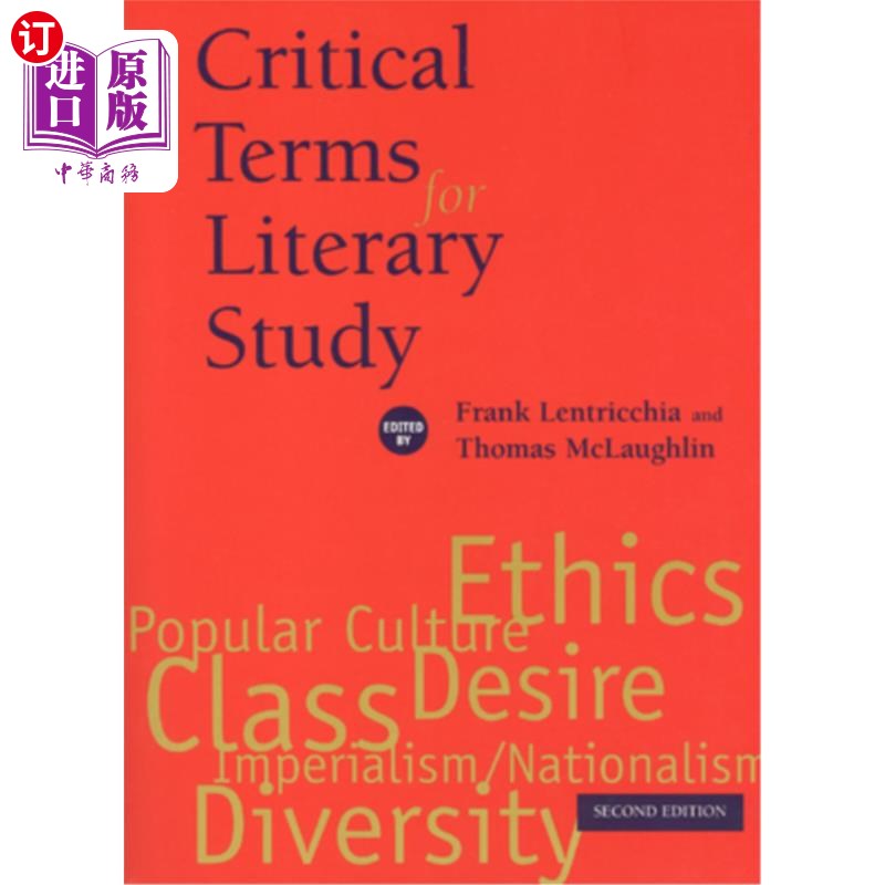 海外直订Critical Terms for Literary Study, Second Edition 文学研究批判术语，第二版