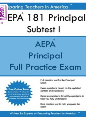 海外直订Aepa 181 Principal Subtest I: Arizona Educator Proficiency Assessments Principal Aepa 181主子