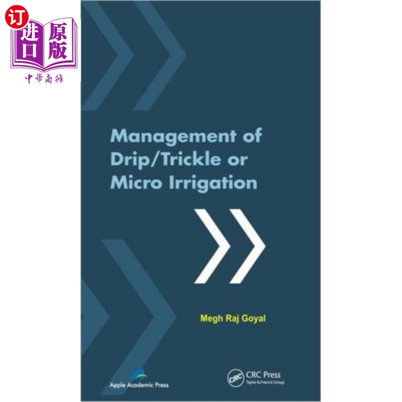 海外直订Management of Drip/Trickle or Micro Irrigation 滴灌或微灌管理
