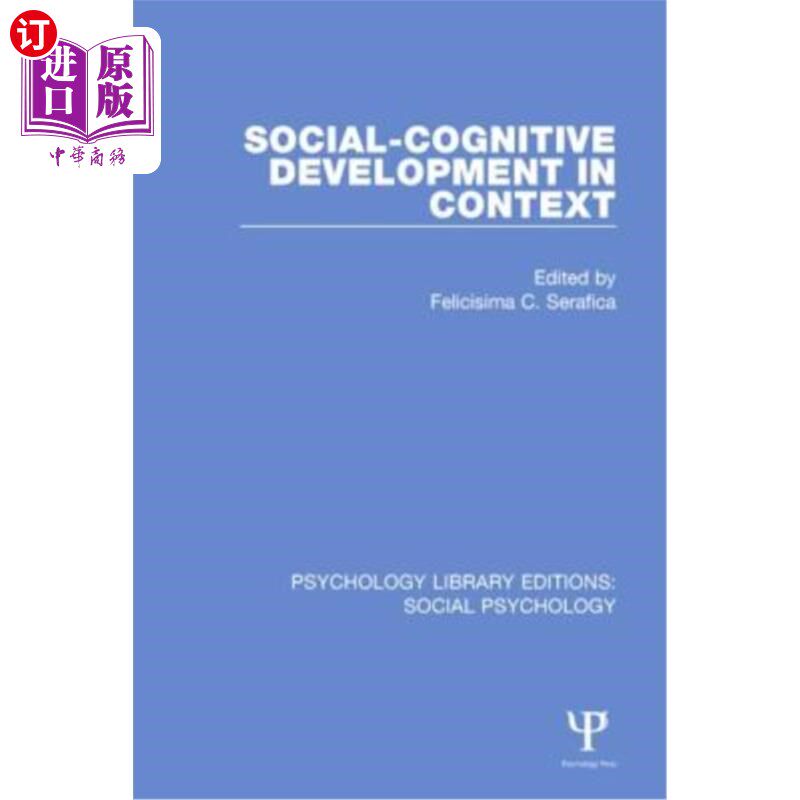 海外直订Social-Cognitive Development in Context 语境中的社会认知发展
