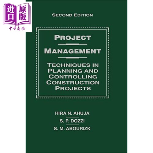 现货 项目管理 计划和控制建设项目的技术 第2版 Project Management Hira Ahuj【中商原版】