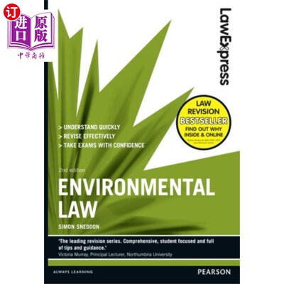 海外直订Law Express: Environmental Law 法律快报:环境法