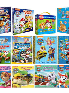 Paw Patrol 汪汪队立大功英文原版进口儿童图书合集 Nickelodeon热播卡通动画 故事书 磁贴书 小金书 自然拼读Phonics