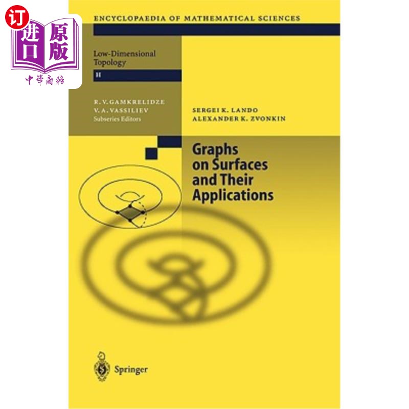 海外直订Graphs on Surfaces and Their Applications 曲面上的图及其应用