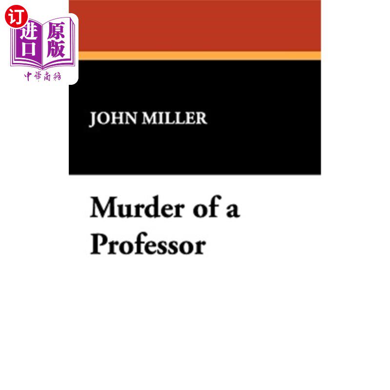 海外直订Murder of a Professor 谋杀教授