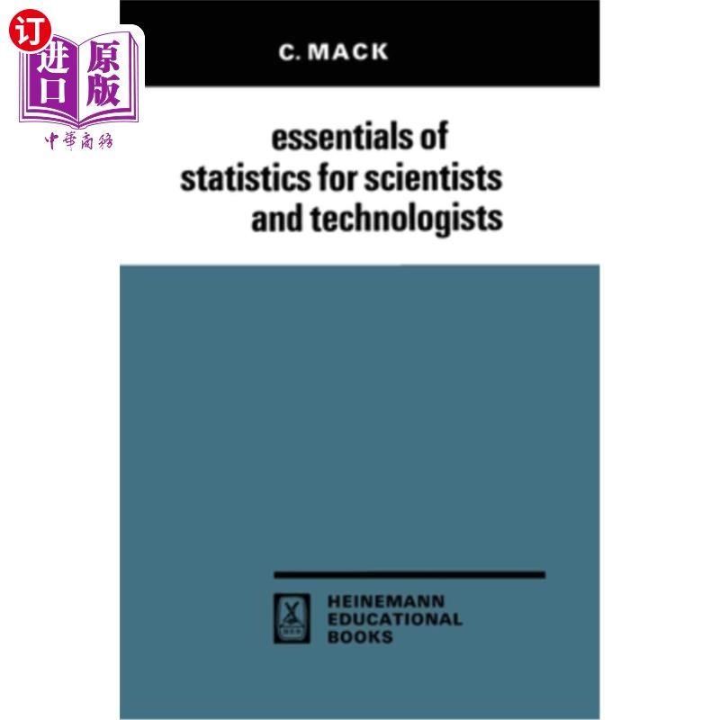 海外直订Essentials of Statistics for Scientists and Technologists 《科学家和技术人员统计要领》