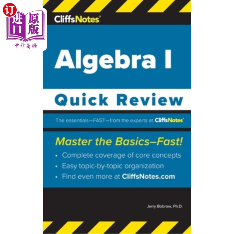 海外直订CliffsNotes Algebra I: Quick Review CliffsNotes代数I:快速回顾