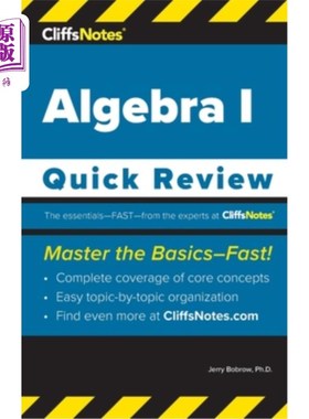 海外直订CliffsNotes Algebra I: Quick Review CliffsNotes代数I:快速回顾