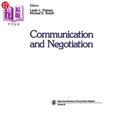 海外直订医药图书Communication and Negotiation 沟通和谈判