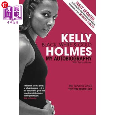 海外直订Kelly Holmes Black, White & Gold. 凯利·霍尔姆斯黑，白，金。