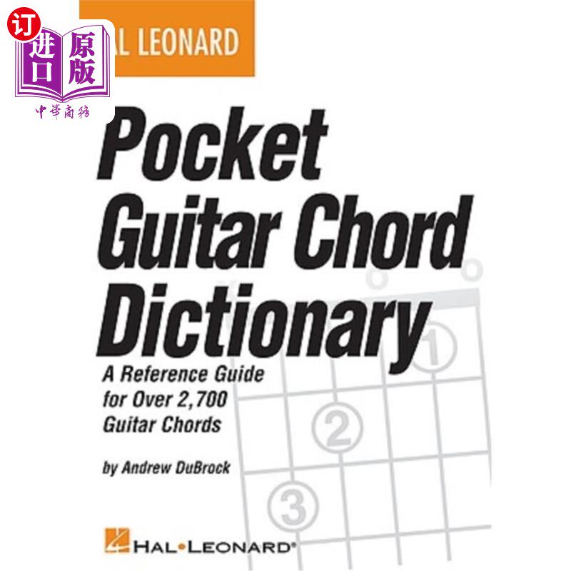 海外直订Pocket Guitar Chord Dictionary 袖珍吉他和弦词典