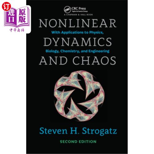 海外直订Nonlinear Dynamics and Chaos: With Applications to Physics, Biology, Chemistry,  非线性动力学和混沌:应用到