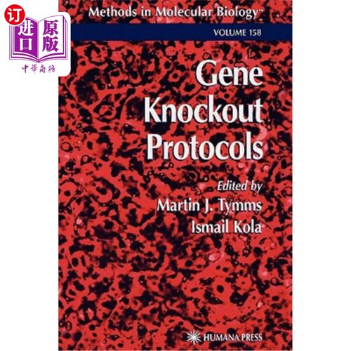 海外直订医药图书Gene Knockout Protocols 基因敲除协议