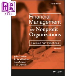 现货 非营利组织的财务管理 Financial Management for Nonprofit Organizations 英文原版 John Zietlow 中商原版