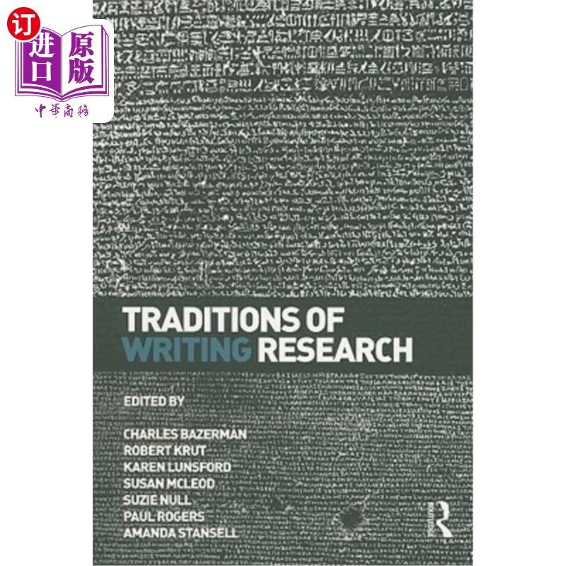 海外直订Traditions of Writing Research 写作研究的传统